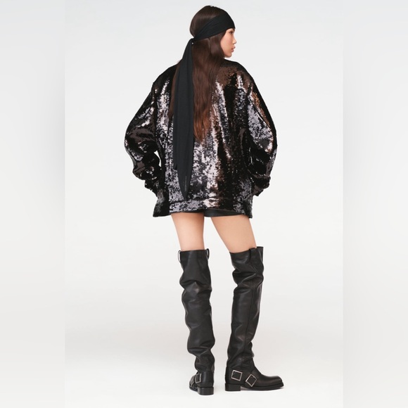 Zara X Steven Meisel BLK 🖤🖤🖤Sequin Jacket  - Size Small - NWT - Picture 2 of 10